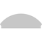 Ekena Millwork Segment Arch 4 Spoke Architectural Grade PVC Combination Pediment, 56"W x 20-7/8"H x 2-3/4"P PEDPC056X210SEG04 - alternate 4
